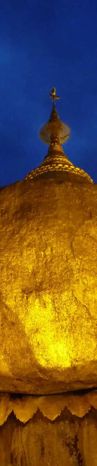 Den berühmten goldenen Felsen von Kyaikto bestaunen
